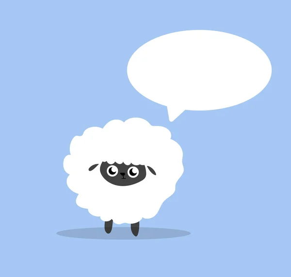 Sheep Icon Speech Bubble — Φωτογραφία Αρχείου