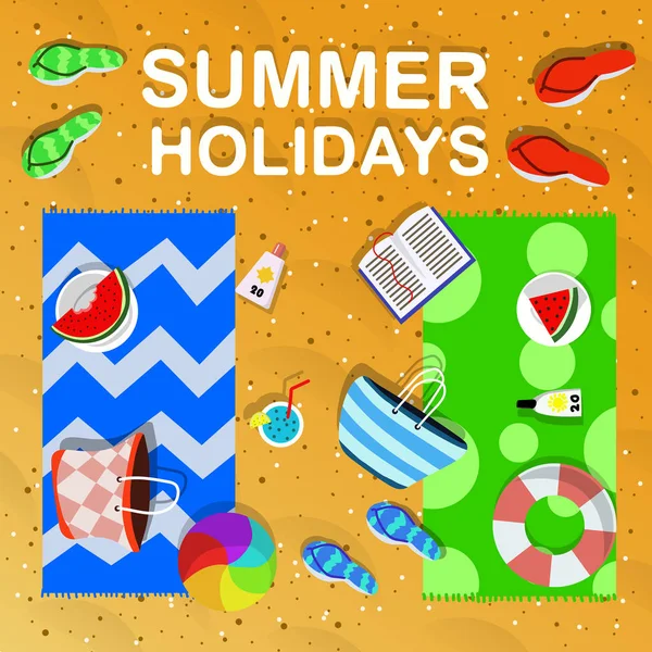 Summer Holiday Time Drawing — Stock Photo, Image