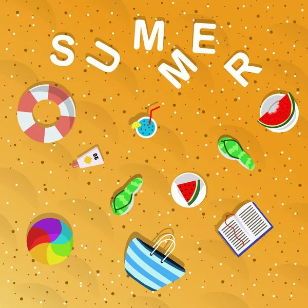 Summer Holiday Time Drawing — Stock Photo, Image