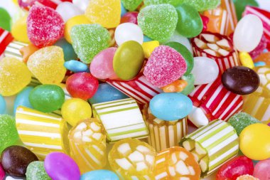 Renkli şekerler, tatlı