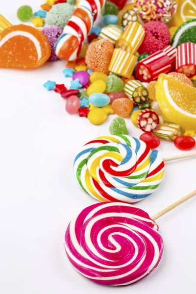 Les Bonbons Colorés Dessert — Photo