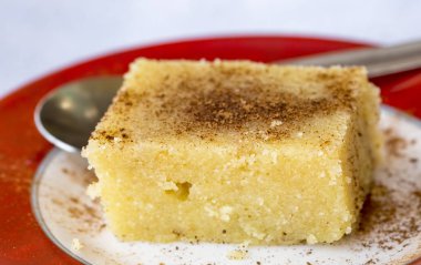 close up of a piece of dessert on the plate