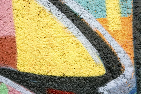 Close View Graffiti Painted Wall — Foto de Stock