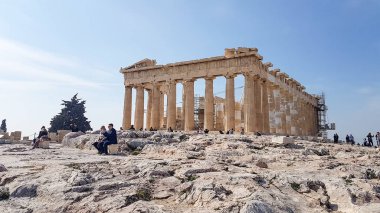 ancient ruins of the acropolis of athens