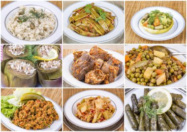 Geleneksel Türk yemekleri kolaj