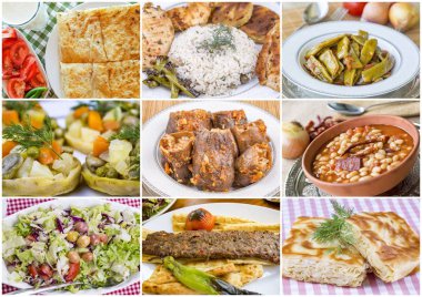 Geleneksel Türk yemekleri kolaj