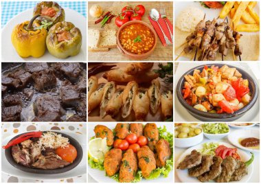 Geleneksel Türk yemekleri kolaj