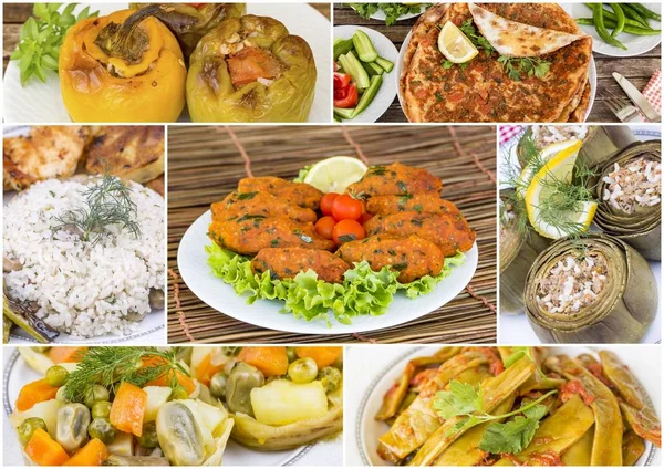 Traditional Turkish Foods Collage — Stock Photo, Image