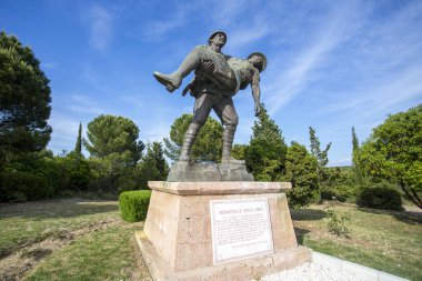 view of famous statue in the city