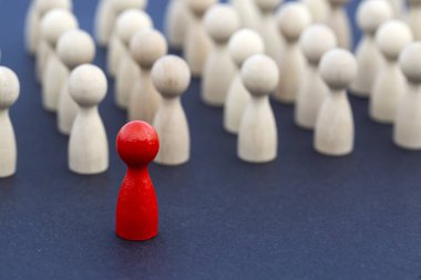 Minyatür insan figürleri, takım çalışması kavramı