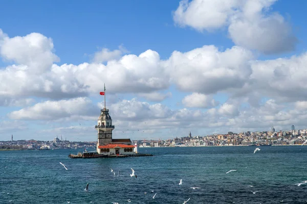 View Bosphorus Strait City Instanbul Turkey — Foto de Stock