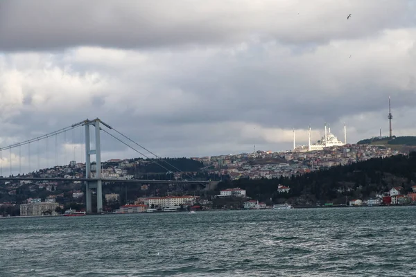 View Bosphorus Strait City Instanbul Turkey — 图库照片