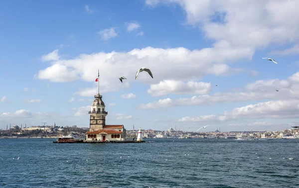 View Bosphorus Strait City Instanbul Turkey — Photo