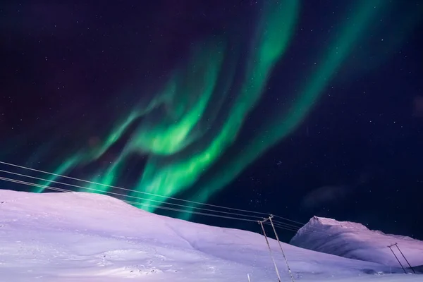The polar Northern lights in Norway — Stock Photo, Image
