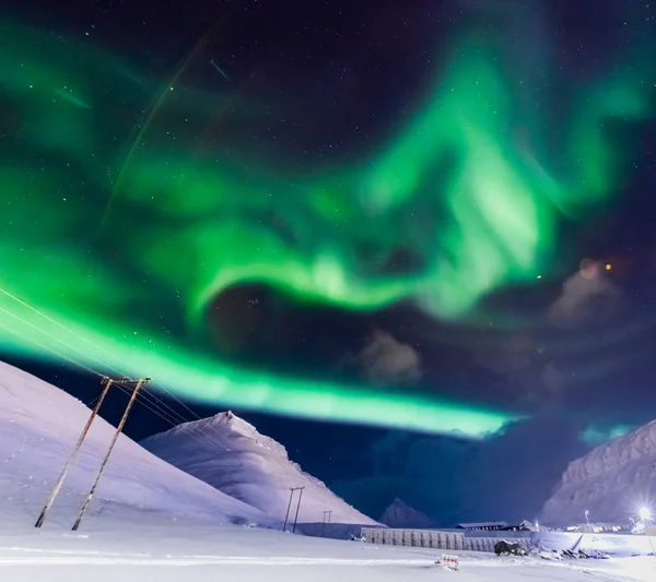 Polarne zorze w Norwegii — Zdjęcie stockowe