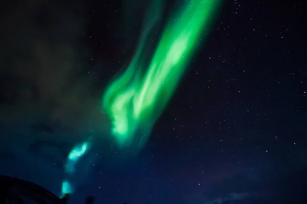 Las luces polares del norte en Noruega —  Fotos de Stock