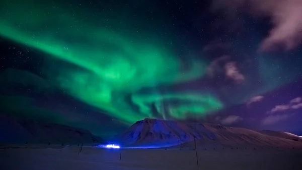 Το polar βόρειο σέλας στη Νορβηγία — Φωτογραφία Αρχείου