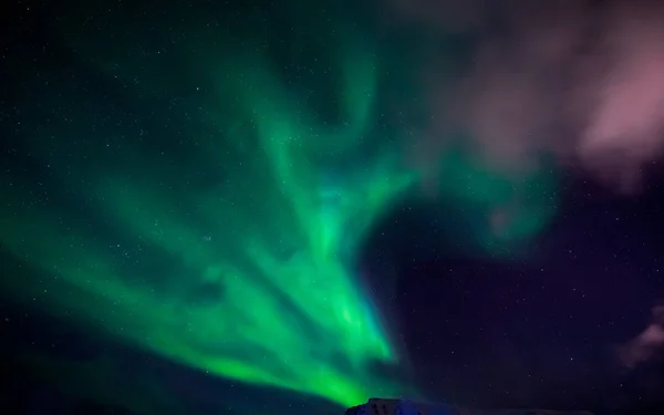 Die polaren Nordlichter in Norwegen — Stockfoto