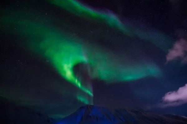 Las luces polares del norte en Noruega —  Fotos de Stock