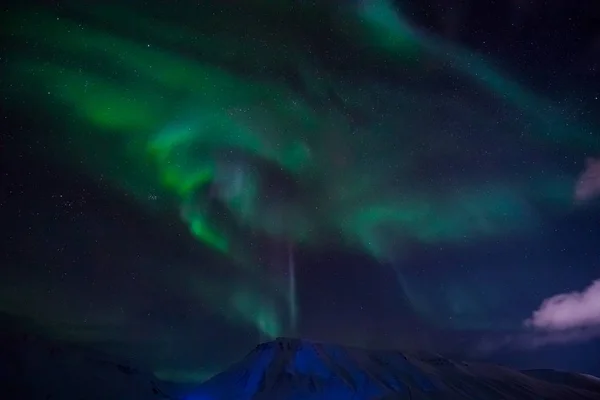 Die polaren Nordlichter in Norwegen — Stockfoto