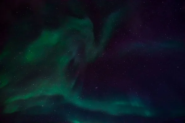 Les aurores polaires nordiques en Norvège — Photo