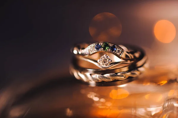 Anillo de oro de boda — Foto de Stock