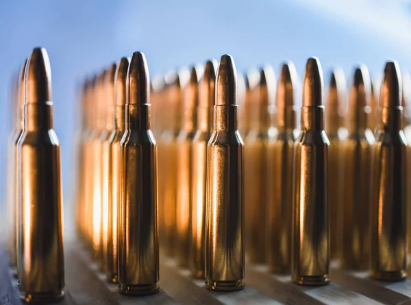 Metal bullets cartridge — Stock Photo, Image