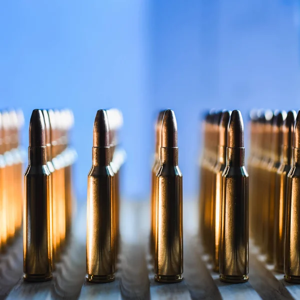 Cartucho de balas metálicas — Foto de Stock