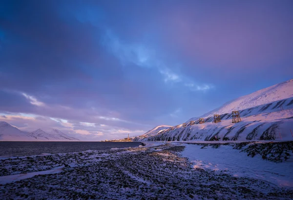 山の冬の風景 — ストック写真