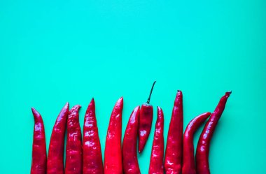 biber izole mavi zemin üzerine