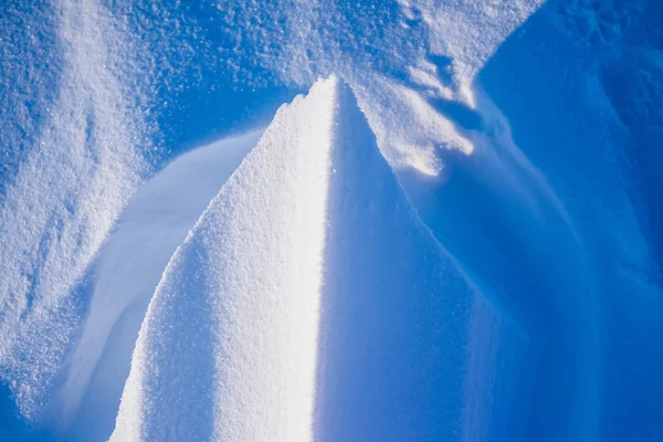 Campamento Barneo en el polo norte nieve llanura patrón de cubos de nieve copos de nieve líneas — Foto de Stock