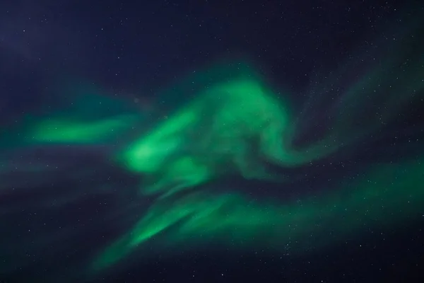 Les Aurores Boréales Aurores Boréales Ciel Étoilé Norvège Svalbard Longyearbyen — Photo