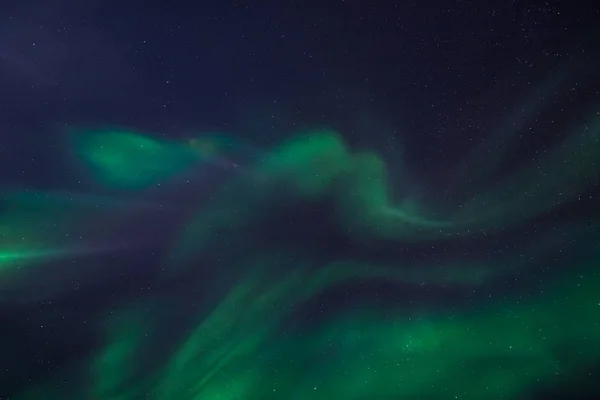 Polar Arctische Noorderlicht Aurora Borealis Hemel Ster Noorwegen Spitsbergen Longyearbyen — Stockfoto