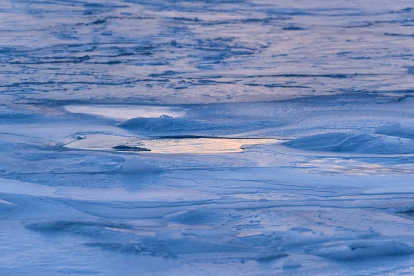 Ледовая Поверхность Северного Ледовитого Океана — стоковое фото