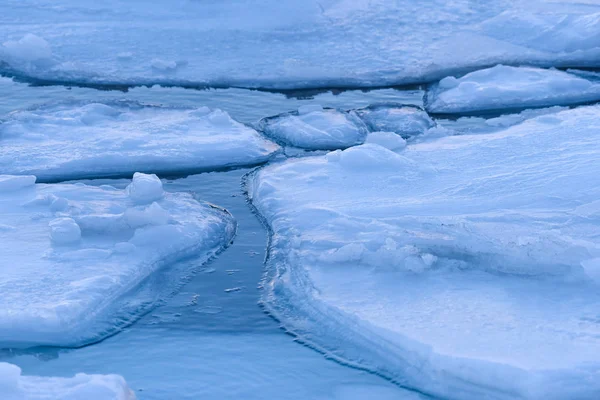 Superficie Hielo Del Océano Ártico Cerca —  Fotos de Stock