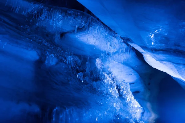 Grotta Polare Artica Del Ghiaccio Settentrionale Norvegia Svalbard Nella Città — Foto Stock