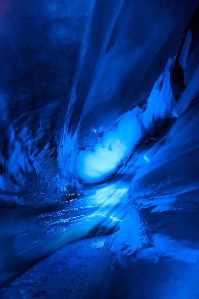 Полярная Арктическая Северная Ледяная Пещера Норвегии Шпицберген Лонгйирбиене — стоковое фото