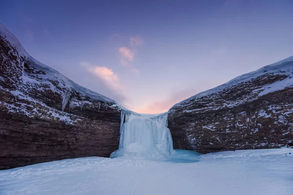 Norway Paesaggio Natura Delle Montagne Spitsbergen Longyearbyen Svalbard Artico Inverno — Foto Stock