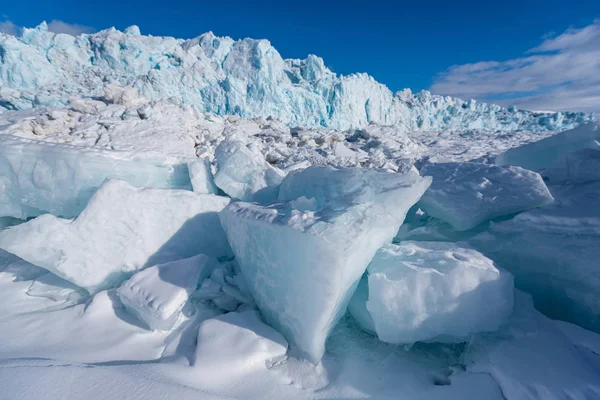 노르웨이 Spitsbergen 롱위에아르뷔엔 스발바르 하늘의 — 스톡 사진