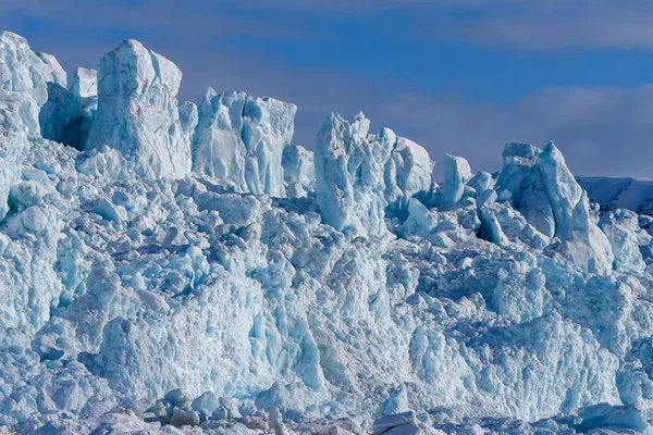 Norvégia Táj Jellege Gleccser Hegyi Spitsbergen Longyearbyen Svalbard Sarkvidéki Téli — Stock Fotó