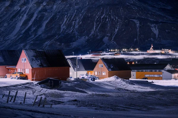 Ártico Polar Luzes Norte Caça Aurora Boreal Céu Estrela Noruega — Fotografia de Stock