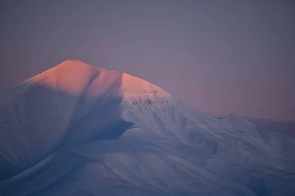 Norge Landskap Natur Bergen Spetsbergen Longyearbyen Svalbard Ishavet Vinter Polar — Stockfoto