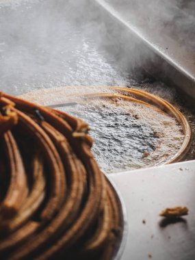  Yağda kaynama Churros büyük halka