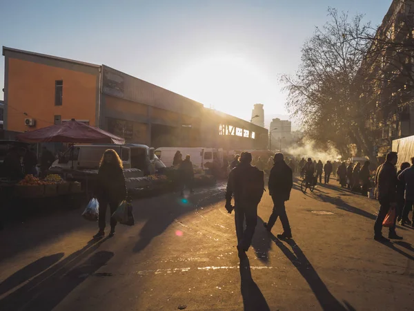 Tbilissi Géorgie Dezerter Bazar Marché Alimentaire Ville Décembre 2017 Réveillon — Photo