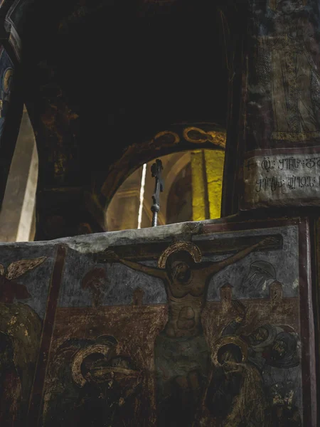 Enero 2018 Monasterio Samtavro Mtskheta Georgia Decoración Interior Foto Vertical —  Fotos de Stock