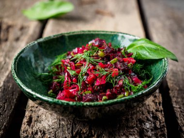 Yeşil kase salata sosu 