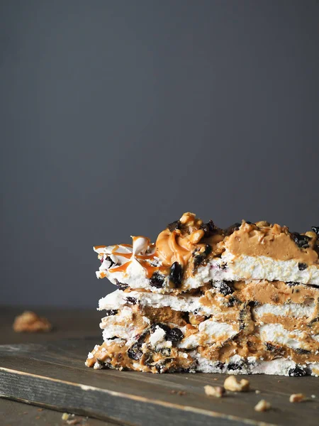Свіжий Домашній Шоколадний Торт — стокове фото