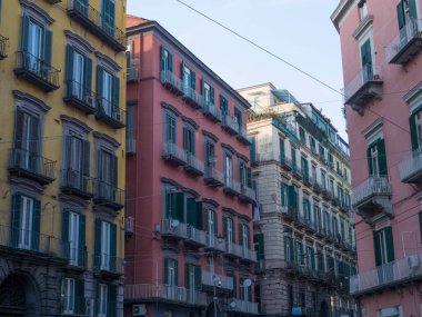 Tipik mimari İtalya Napoli Merkezi
