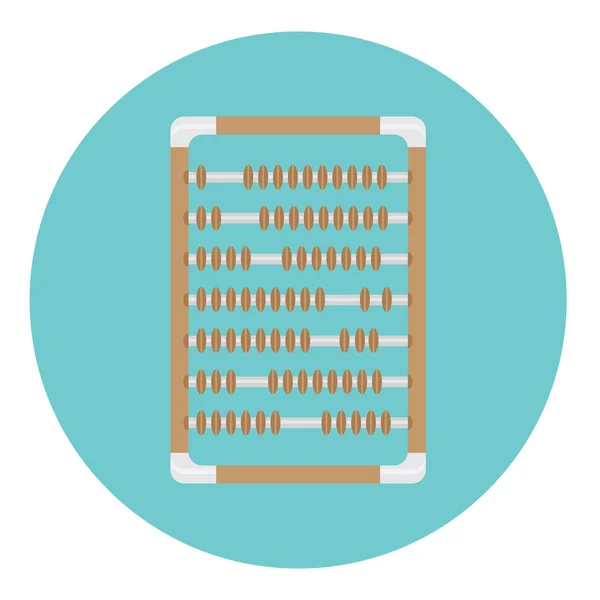 Calculadora abacus icono — Vector de stock