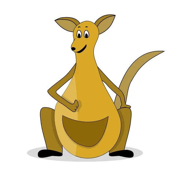 Zeichentrickkänguru — Stockvektor